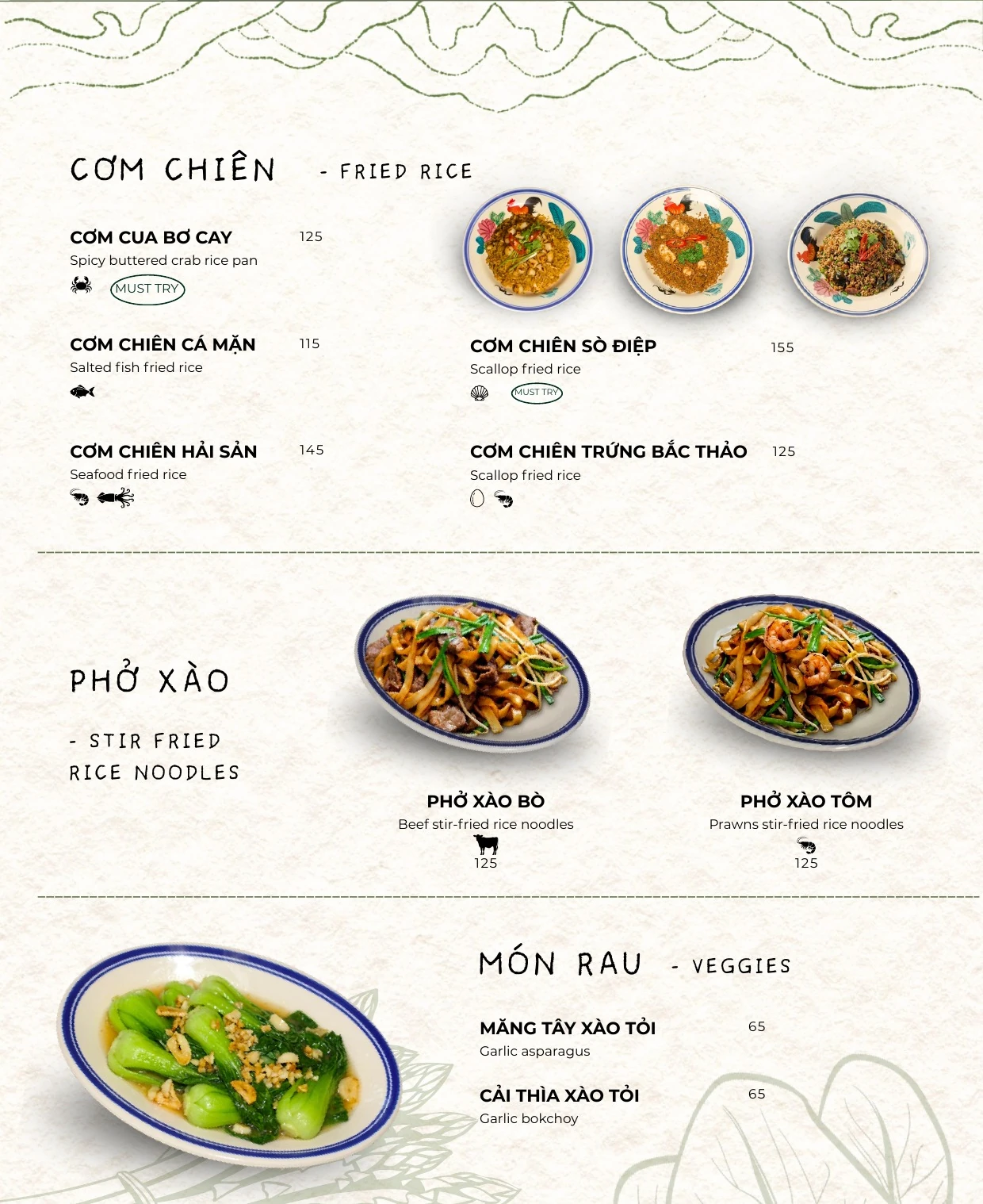 Bao Bei — Cơm chiên, Phở xào & Món rau
