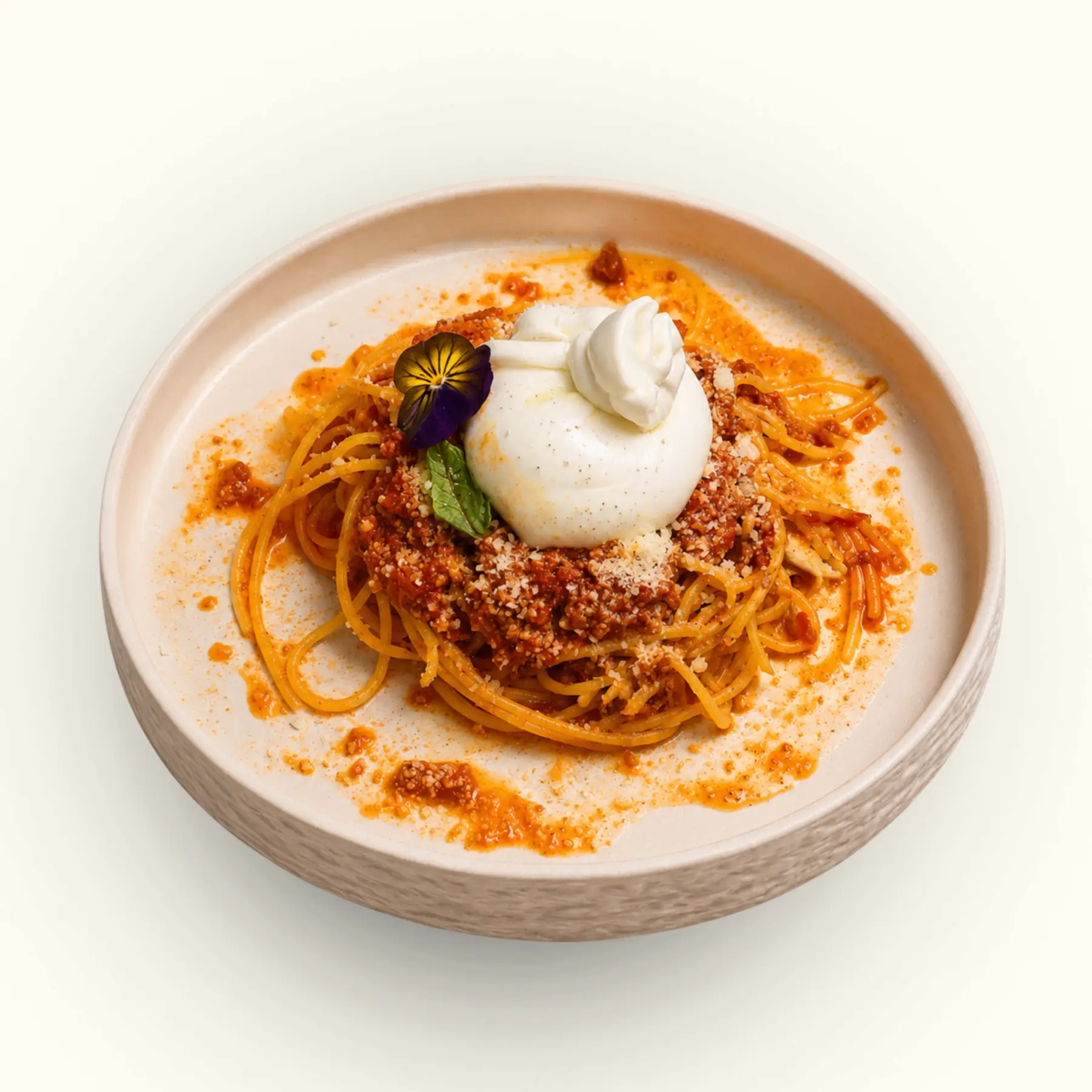 Mì Ý Bolognese & Burrata