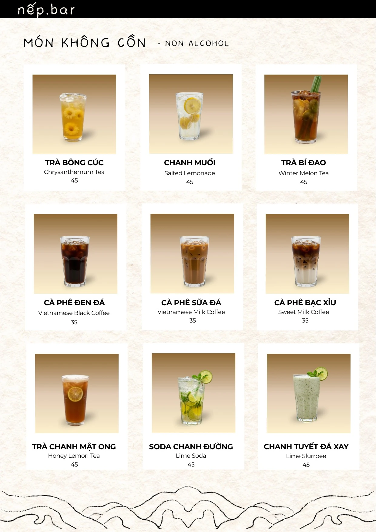 Nếp.bar — Món không cồn