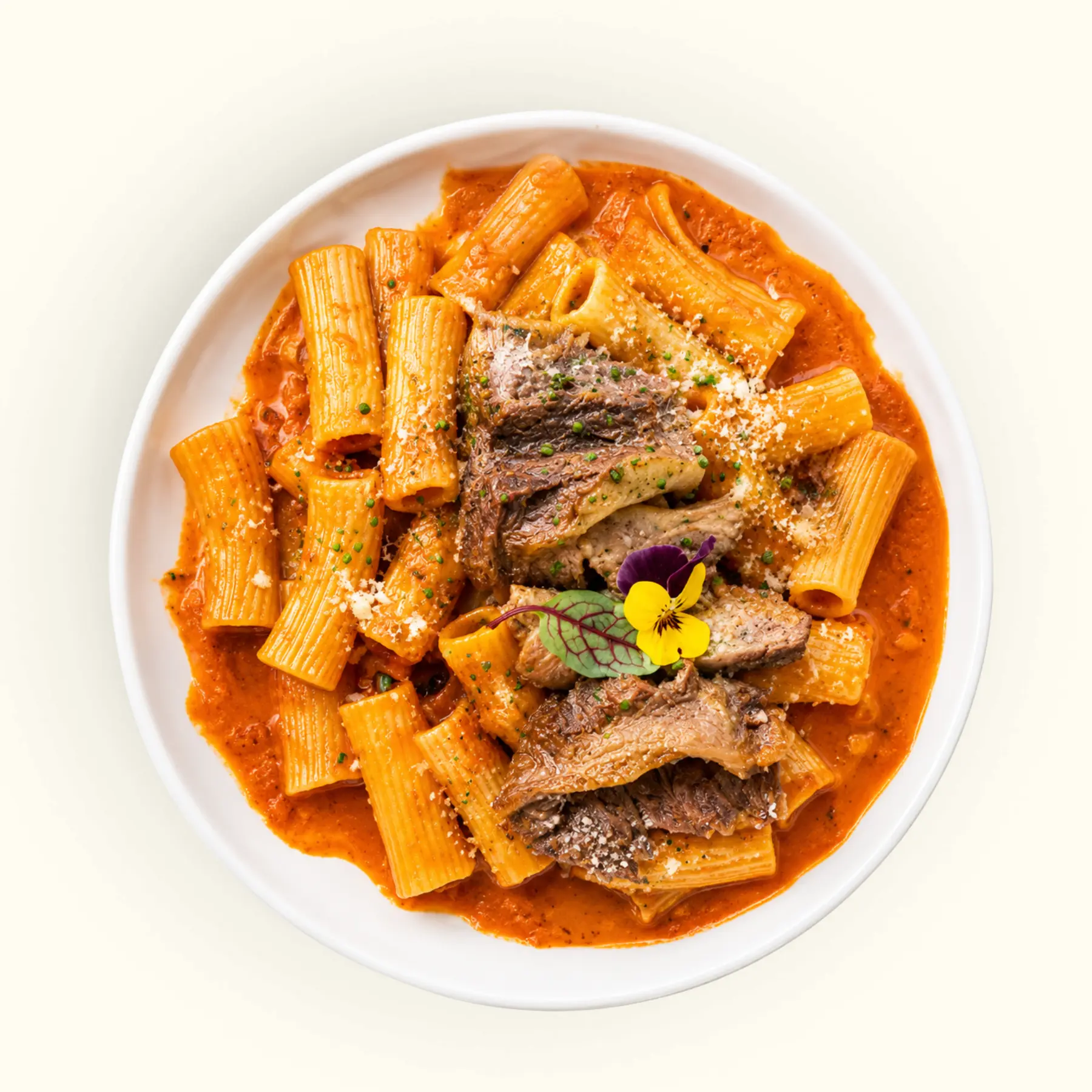 Nui Ống Sườn Bò Karubi Nấu Ragu
