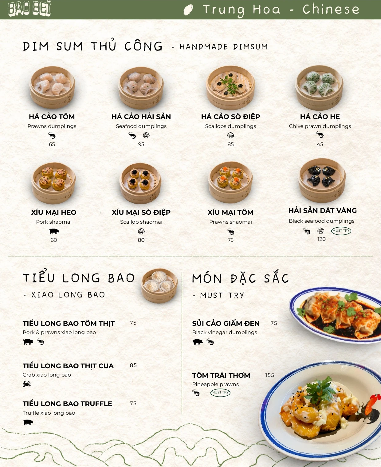 Bao Bei — Dim sum thủ công & Tiểu long bao