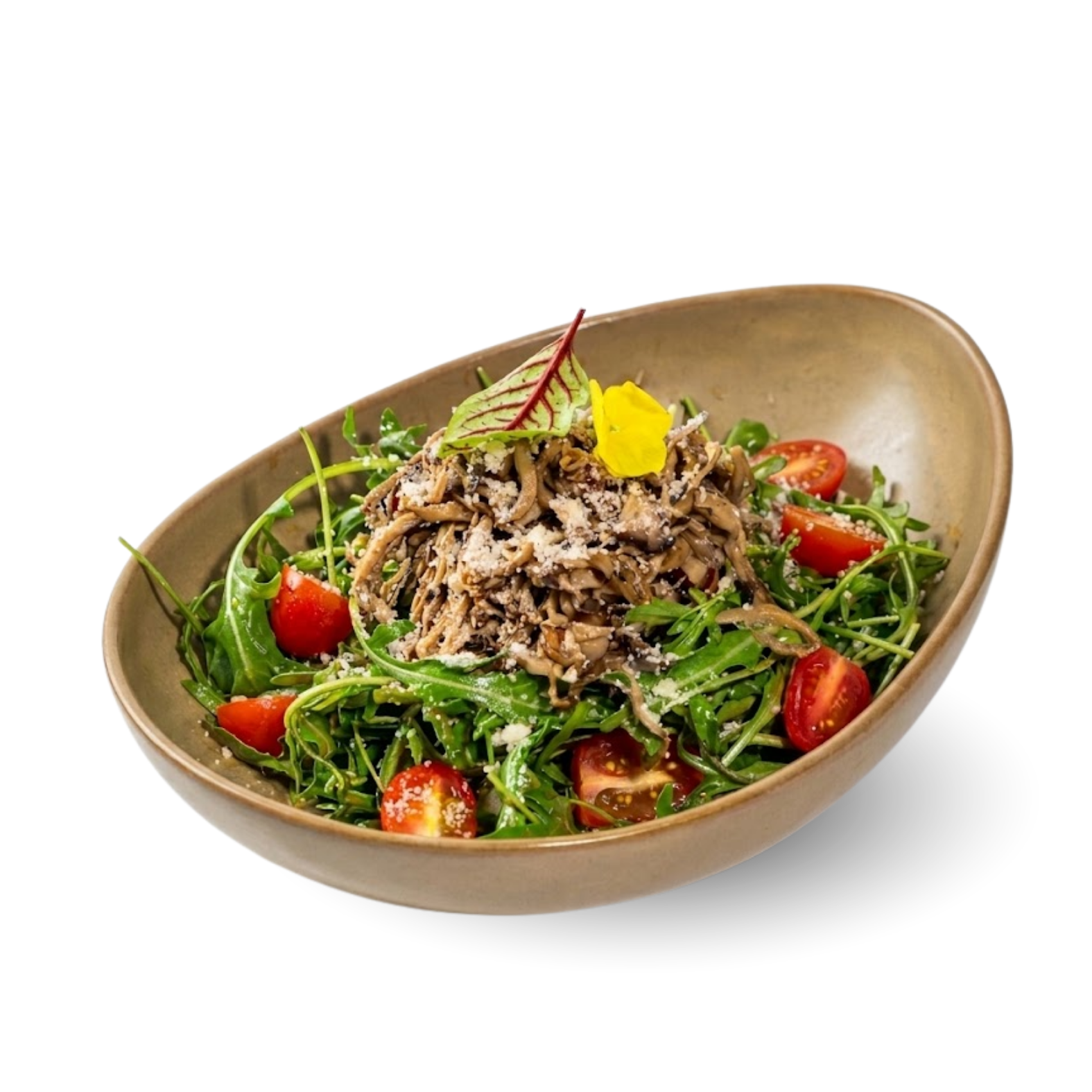 Salad rau rocket và các loại nấm theo mùa