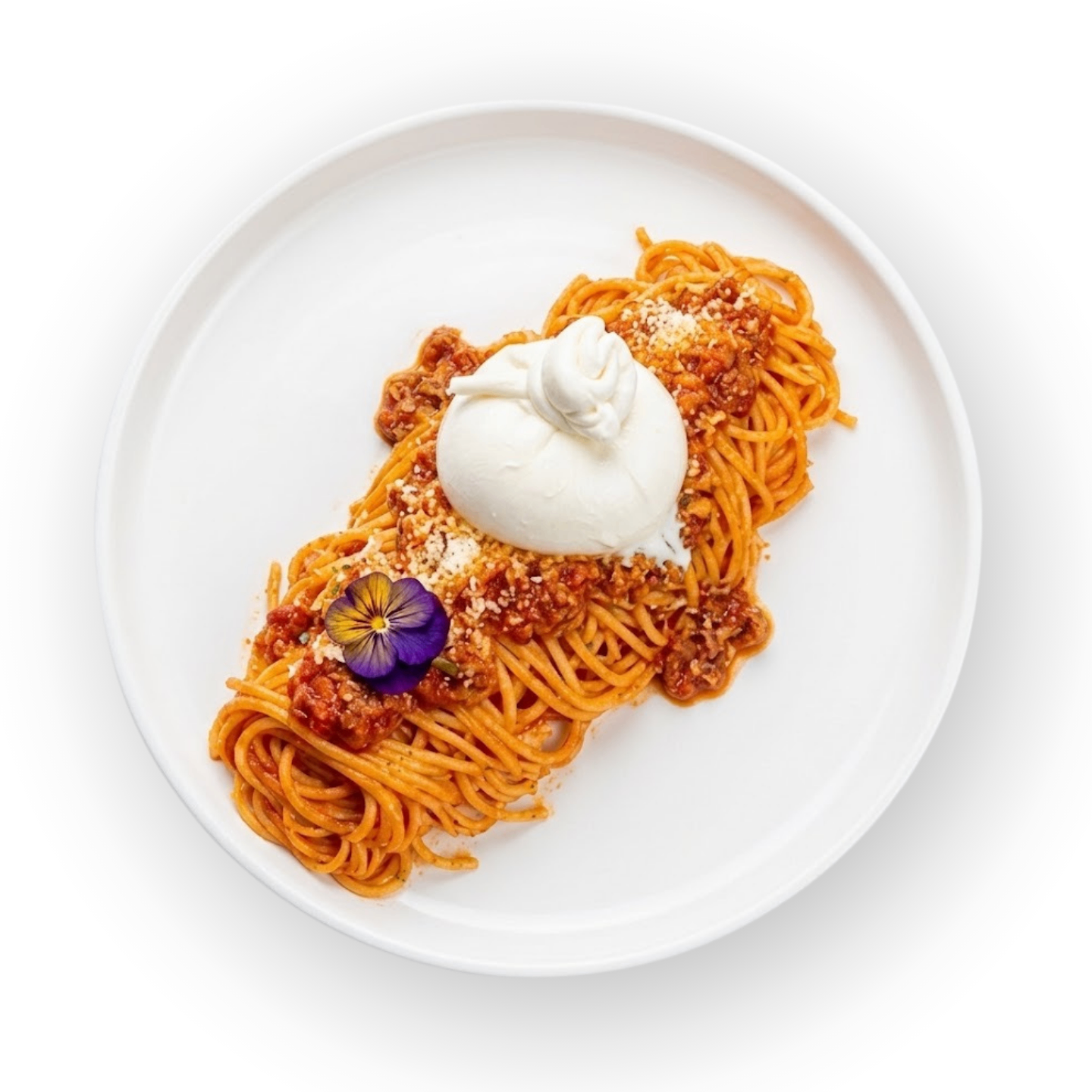 Mì ý bò bằm & phô mai Burrata