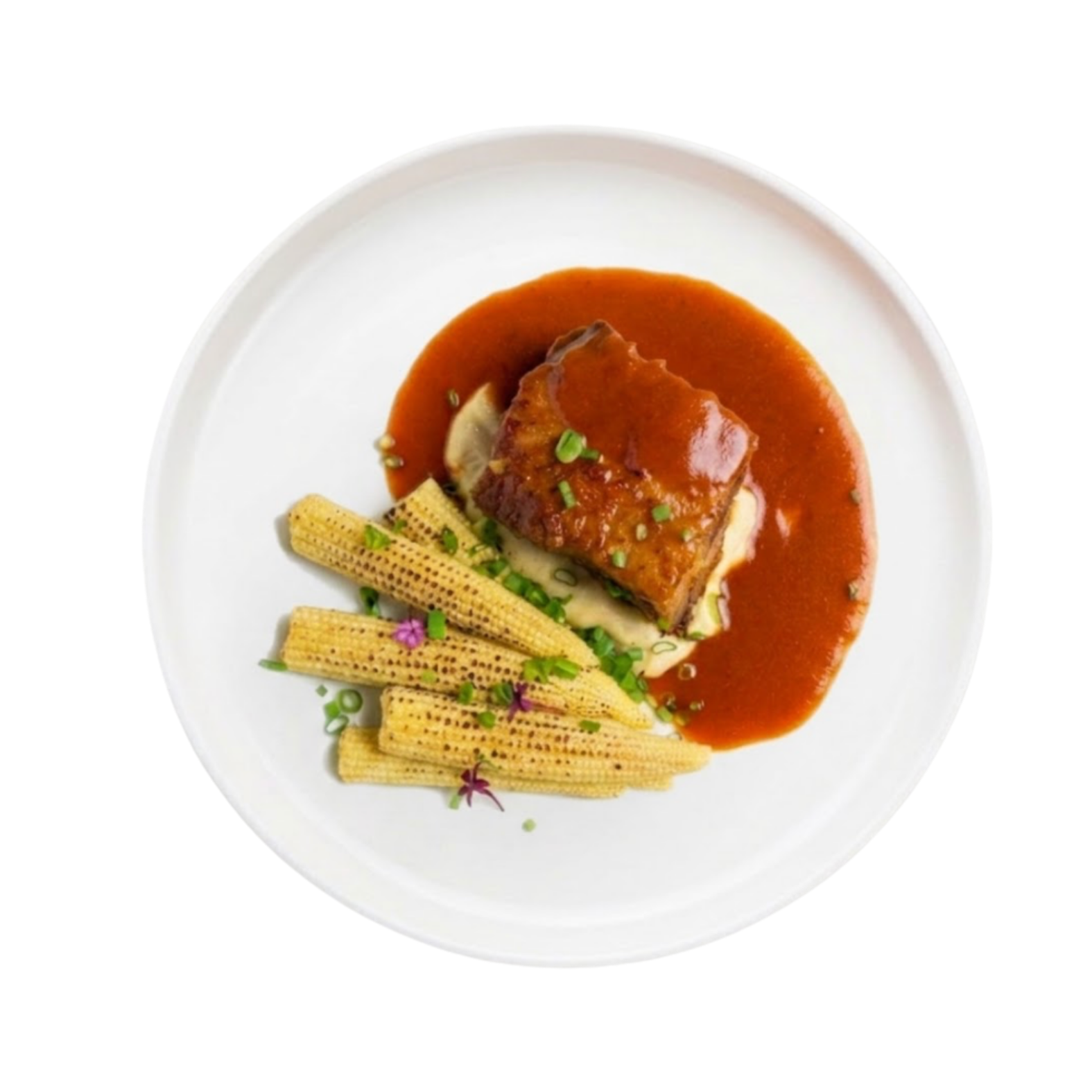 Sườn bò Karubi xông khói