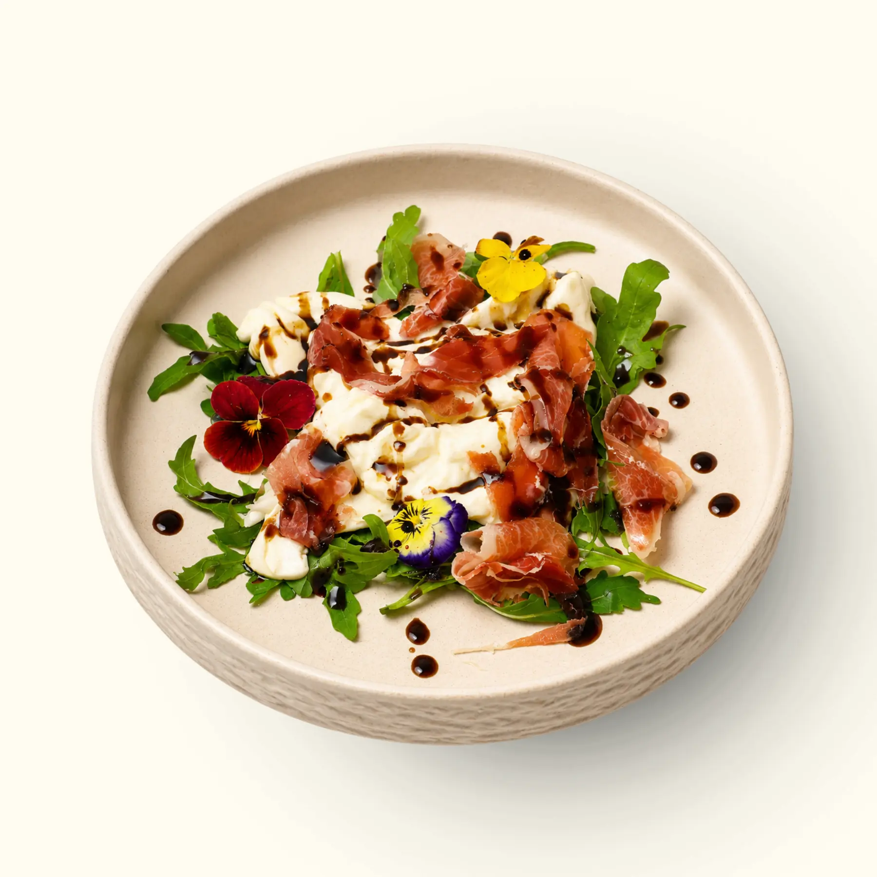 Salad Burrata & Ham