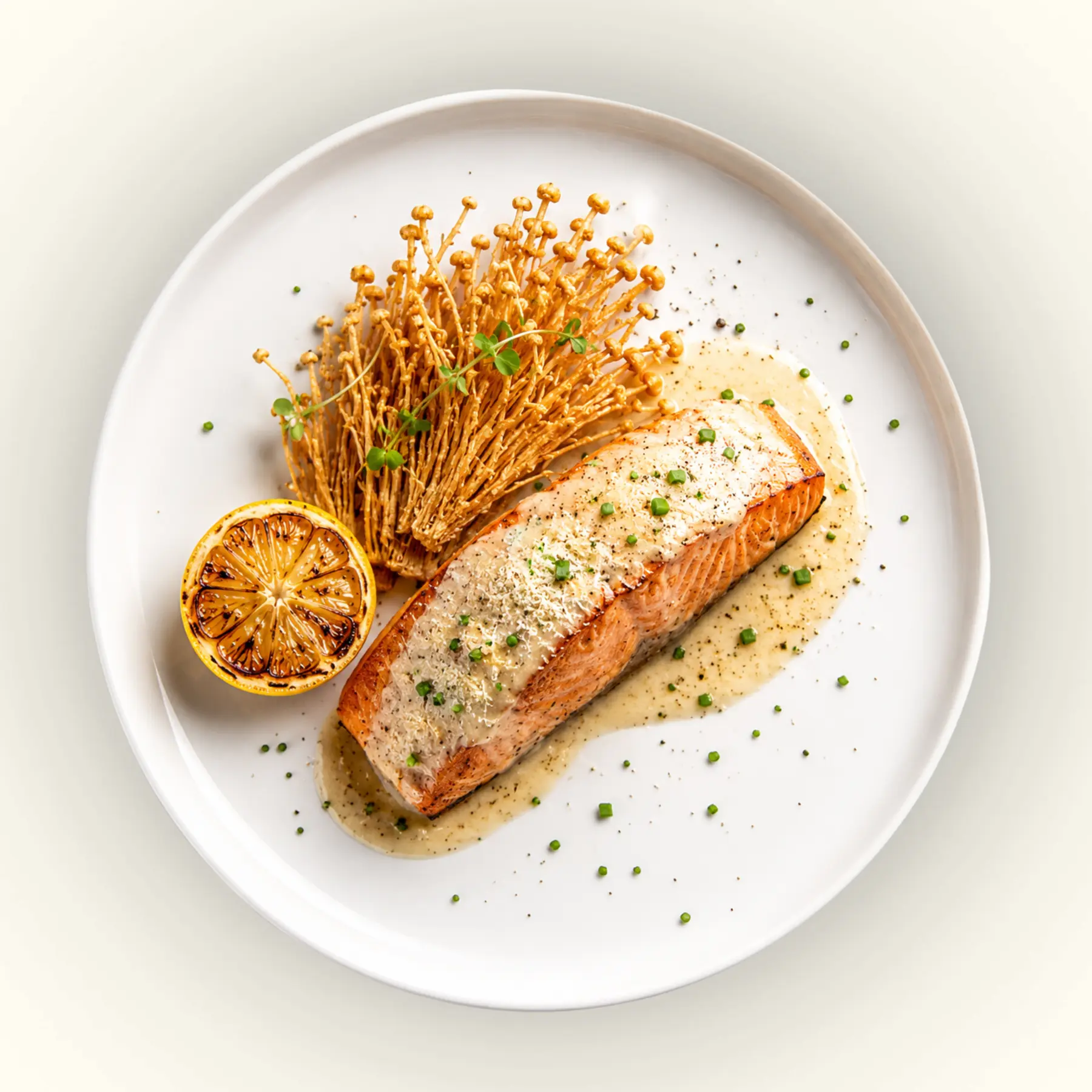 Cá Hồi Nướng Parmesan Bơ Tỏi