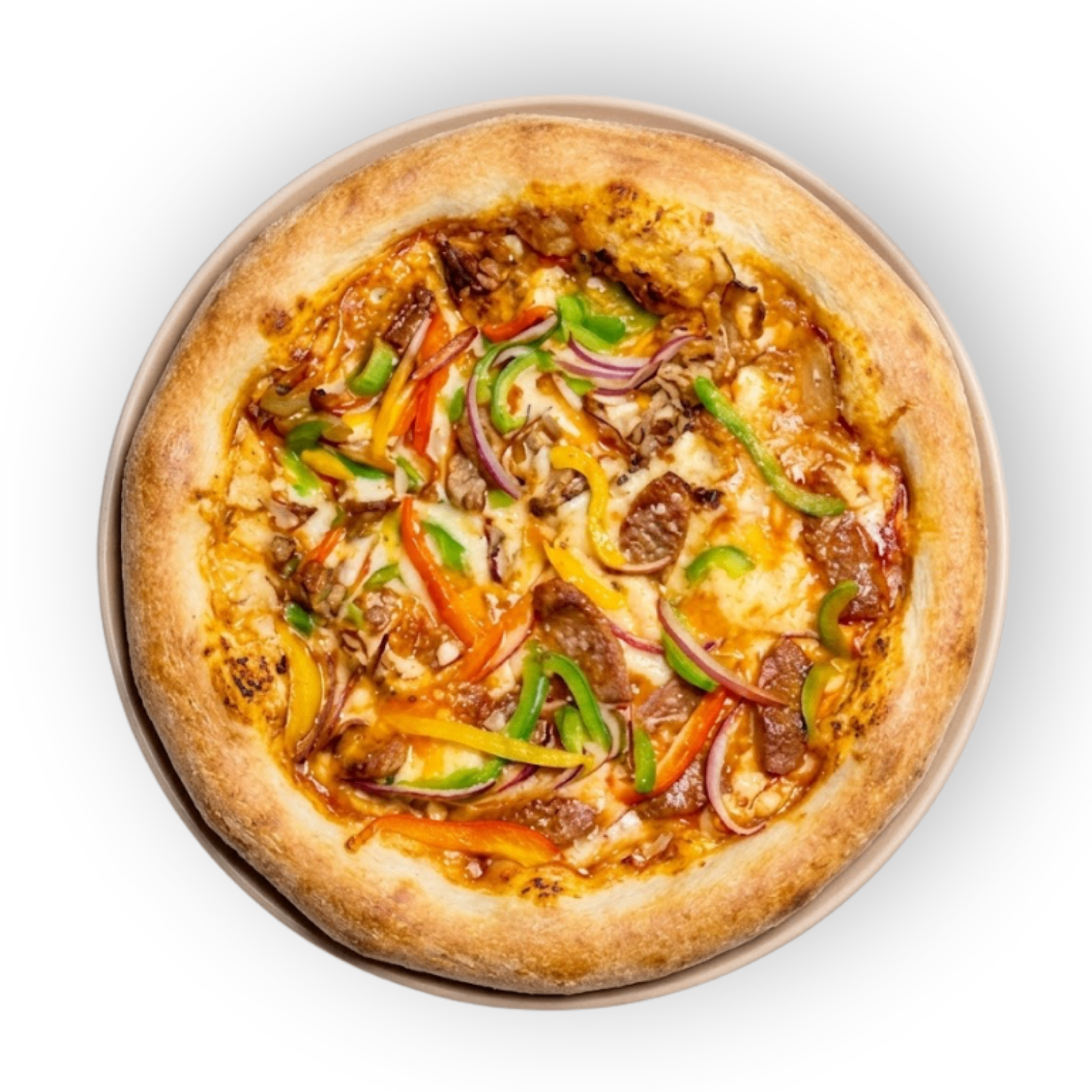 Pizza xúc xích bò