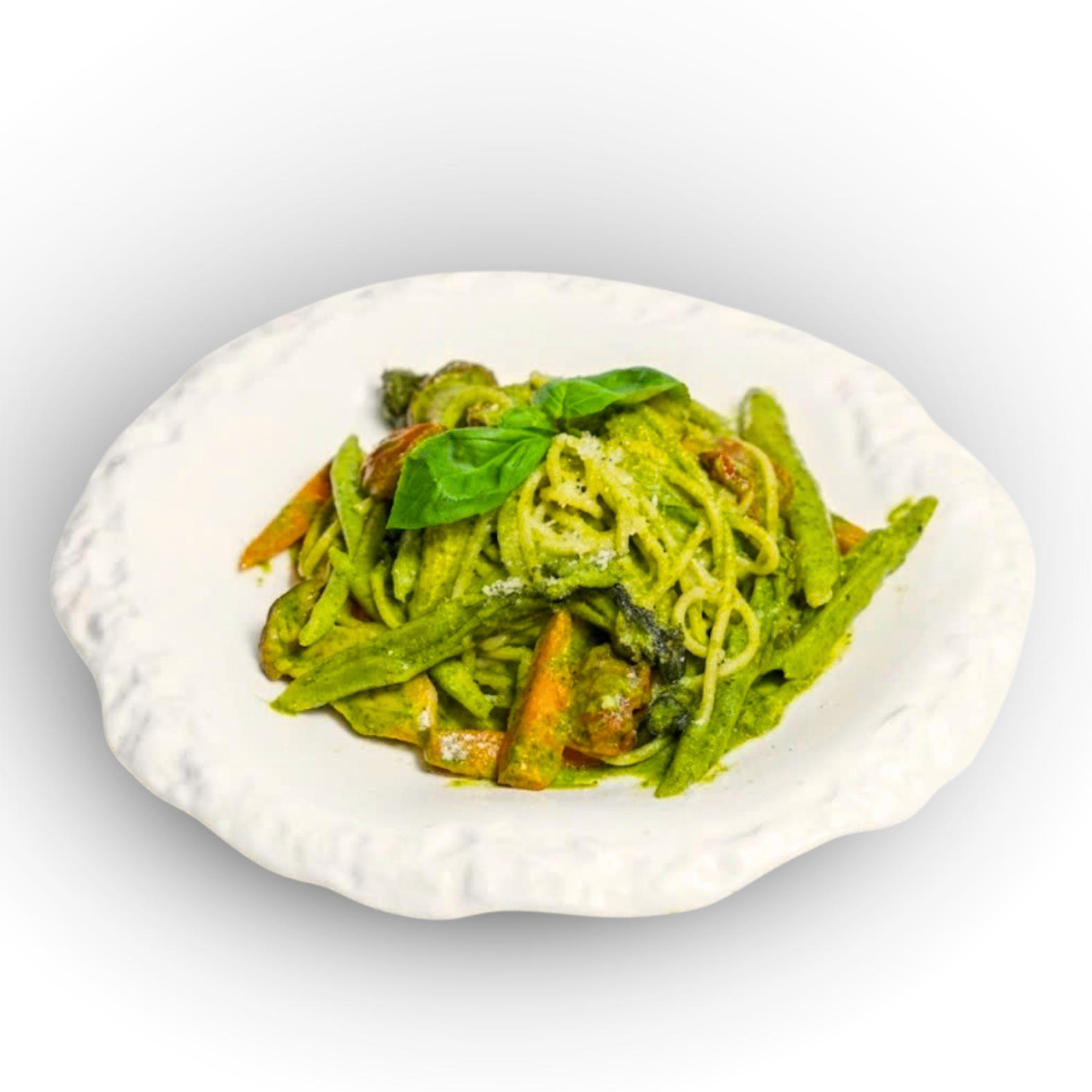 Mì ý rau củ sốt pesto