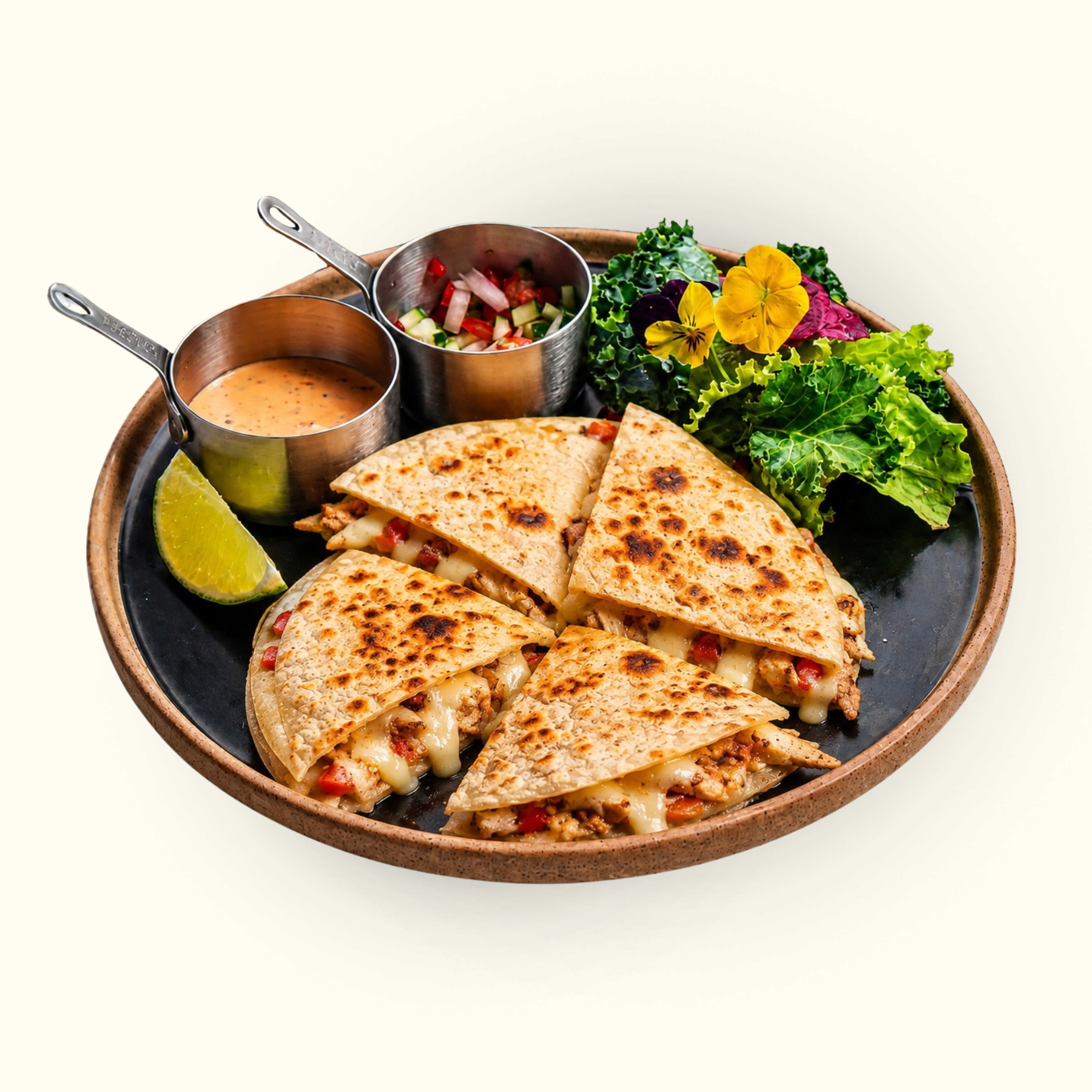Quesadilla Gà Nướng Phô Mai