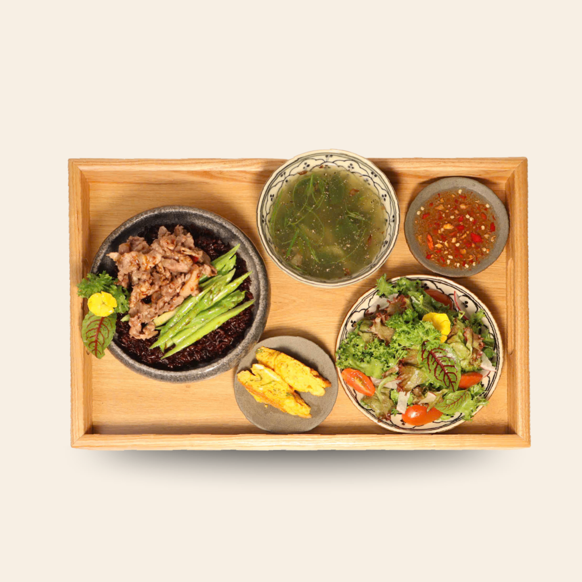 Cơm Bò Xào Măng Tây